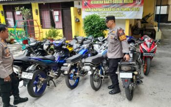 Polsek Kartasura Tindak Balap Liar, Motor dan Knalpot Brong Ditahan Sebulan