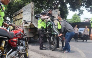 Pengamanan Kampanye di Klaten, Polres Tindak Puluhan Motor Brong