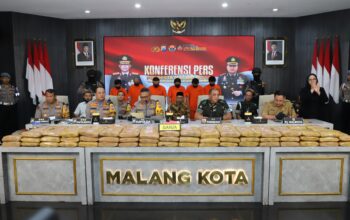 166 Kg Ganja Gagal Beredar Berkat Polresta Malang Kota