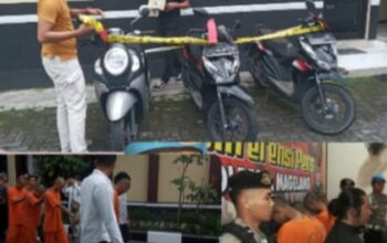 Kawanan Curanmor Berhasil Ditangkap, Polresta Magelang Ungkap Kasusnya