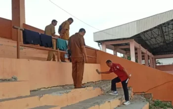 Stadion Krida Rembang Diperiksa Polda Jateng untuk Liga 4 Jateng, Kerusakan di Bagian Ini Jadi Sorotan