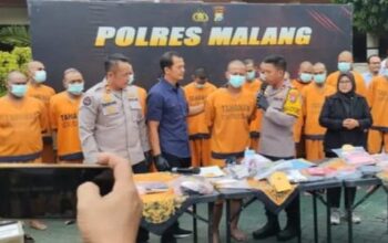 Sepanjang Januari, Polres Malang Tangkap 18 Tersangka Terkait Obat Terlarang