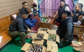 Polres Magelang Kota Gerebek Peredaran Miras, 312 Botol Disita